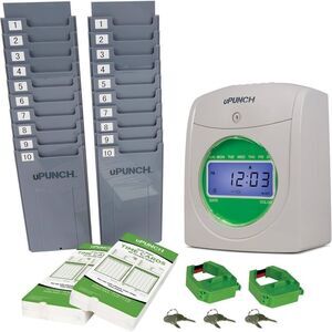 uPunch Time Clock with Green Display